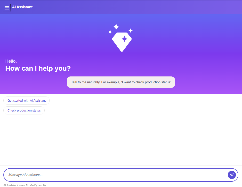 AI Assistant innerhalb des Chatbot-Dialogs