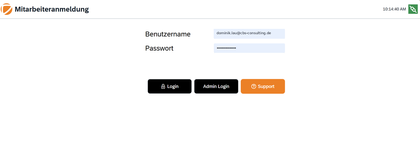 Mitarbeiteranmeldung in SAP Digital Manufacturing